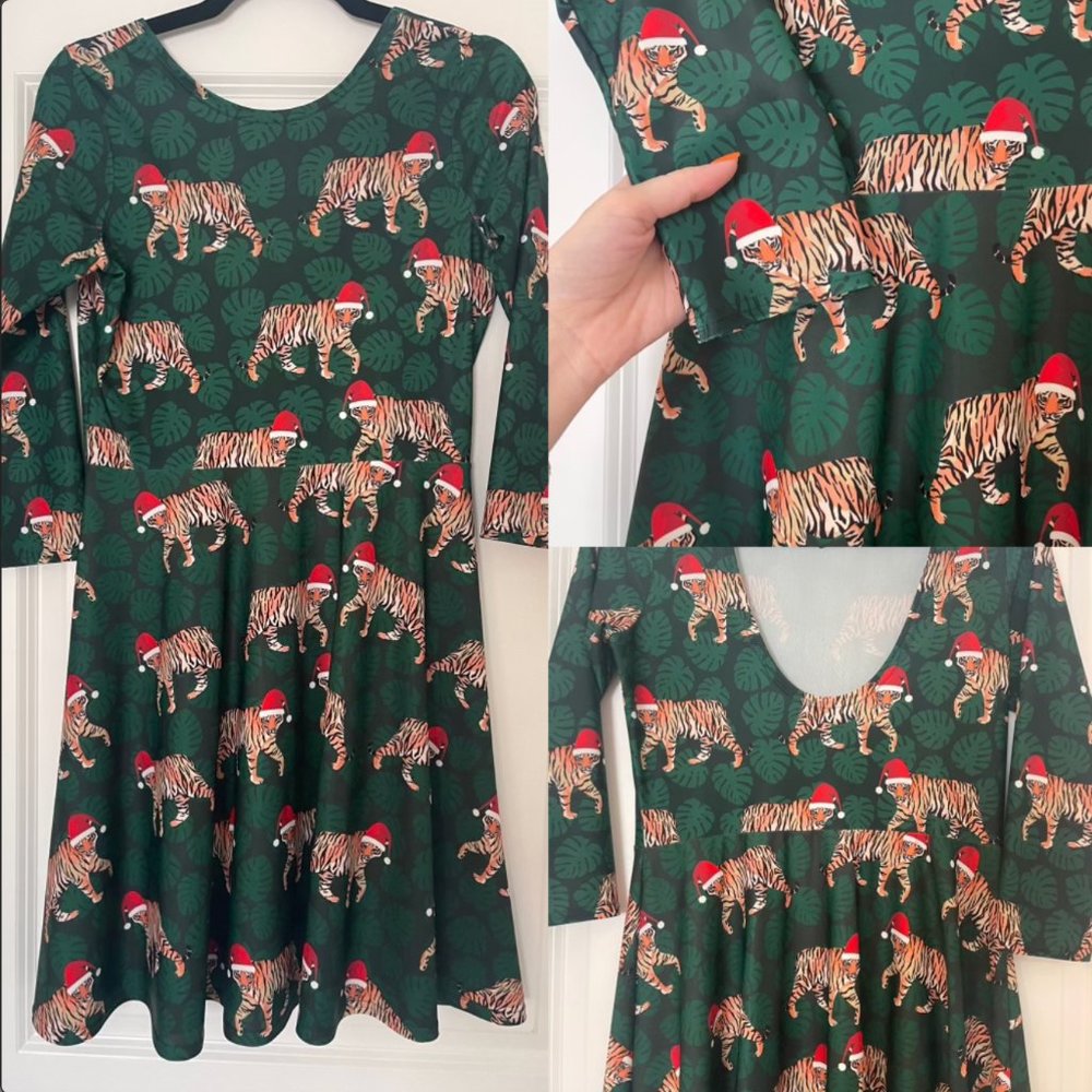 Shinesty The Tinsel Tigers womens christmas dress medium